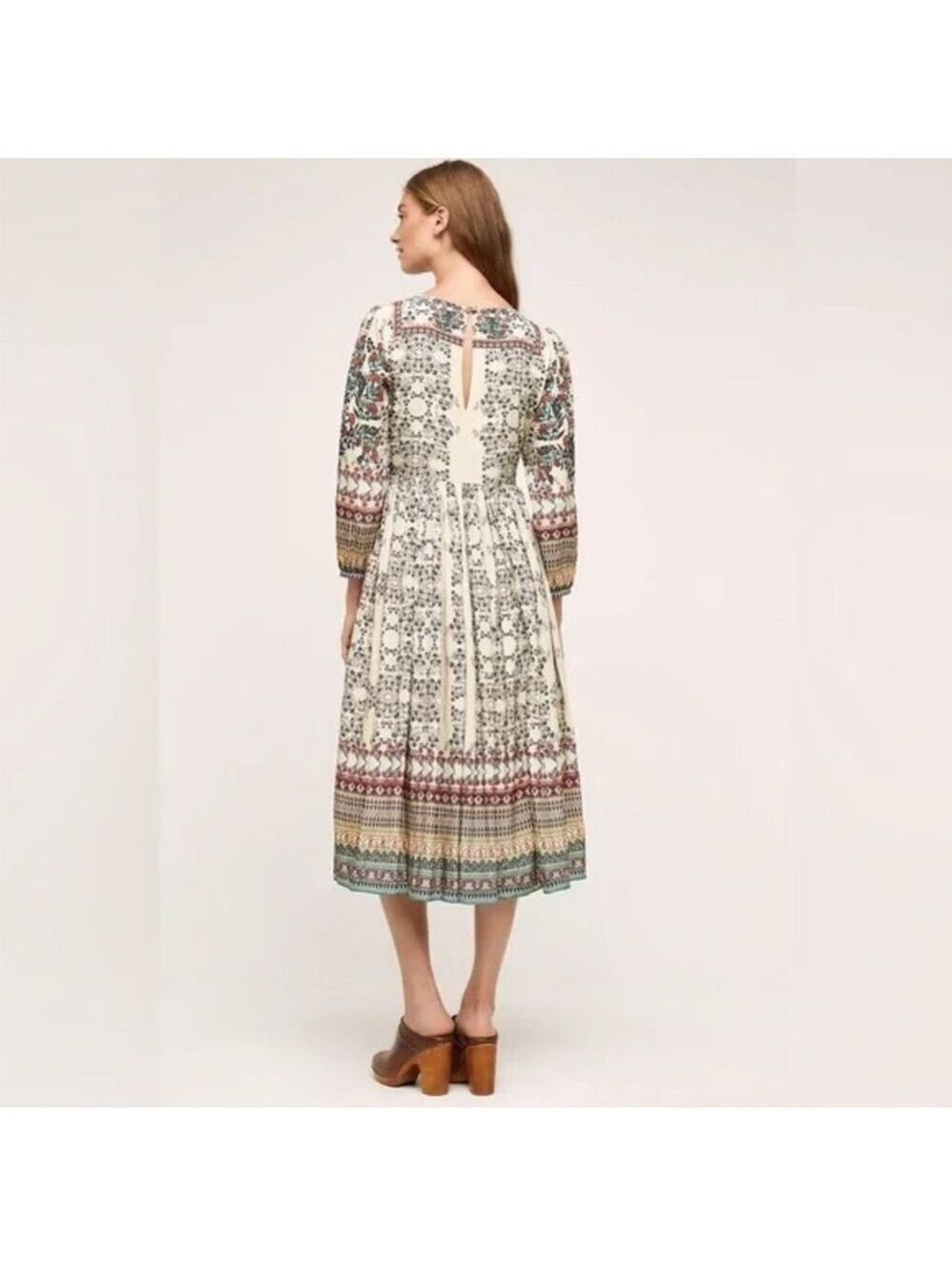 Bhanuni by Jyoti for Anthropologie Far Fields Embellished Midi Dress – Size 4 - Picture 2 of 10